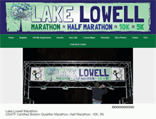 Tablet Screenshot of lakelowellmarathon.com